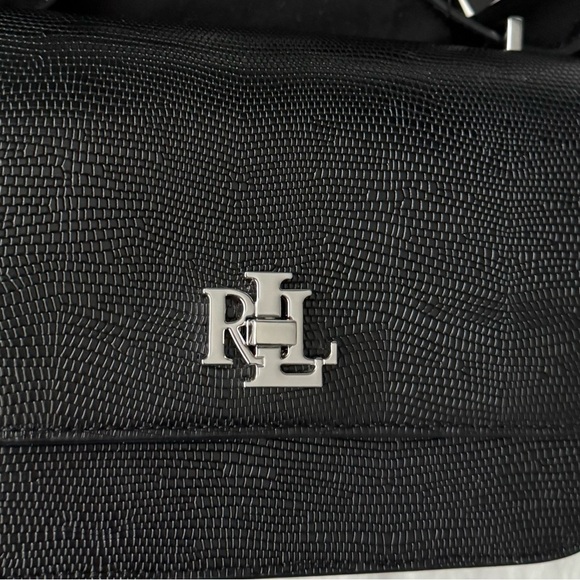 👜 NWT 100% Authentic Ralph Lauren Lizard-Embossed Sophee Leather Bag - Picture 8 of 14